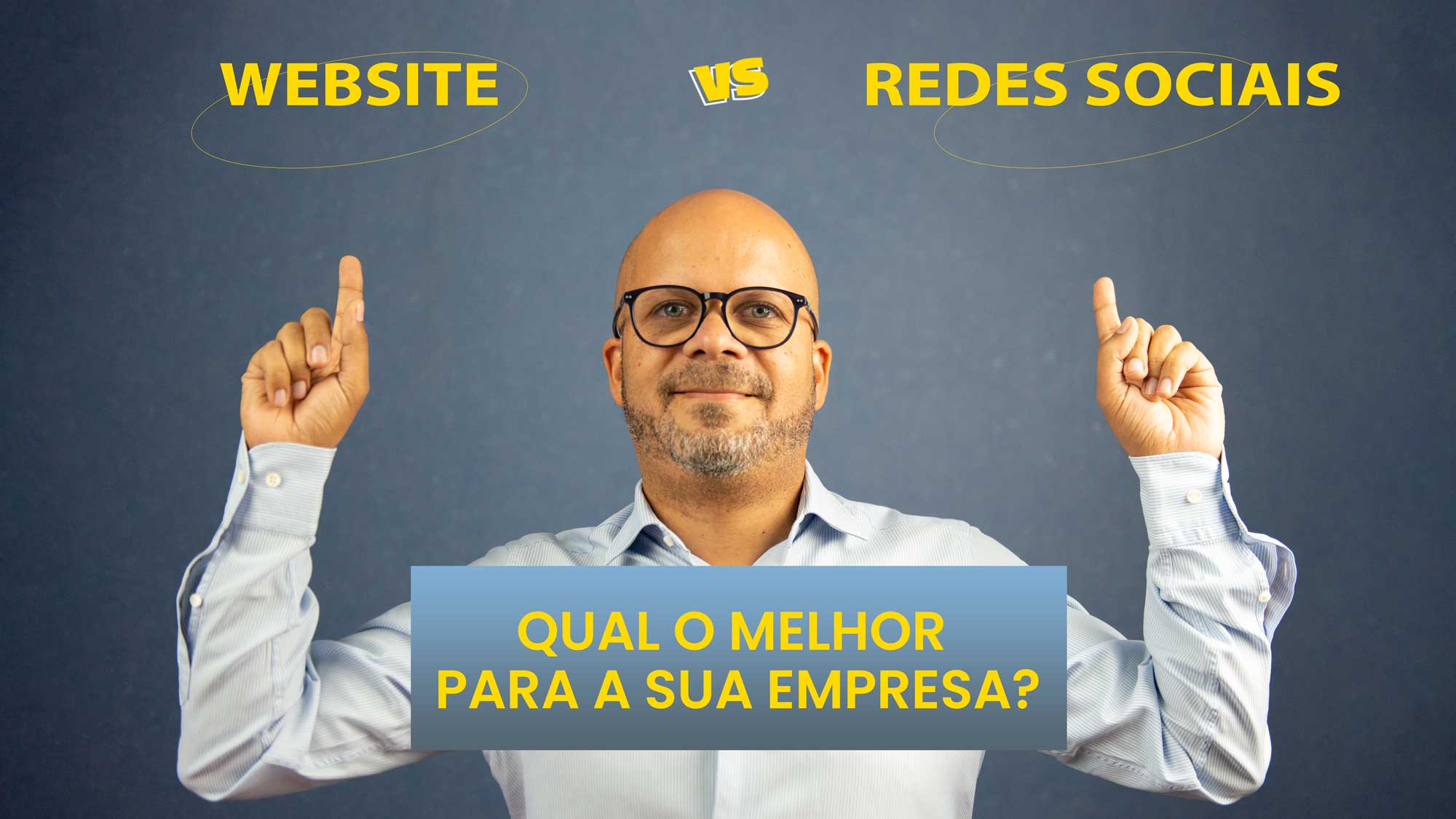 website vs redes sociais